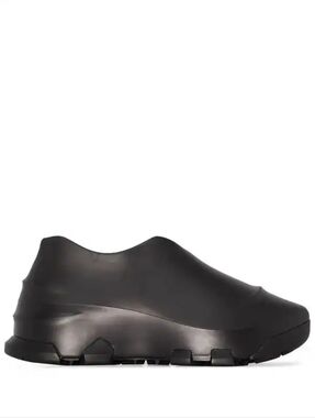 GIVENCHY Monumental Mallow Black Mate Rubber Sneakers Men's EU 40 US 7 Org $850
